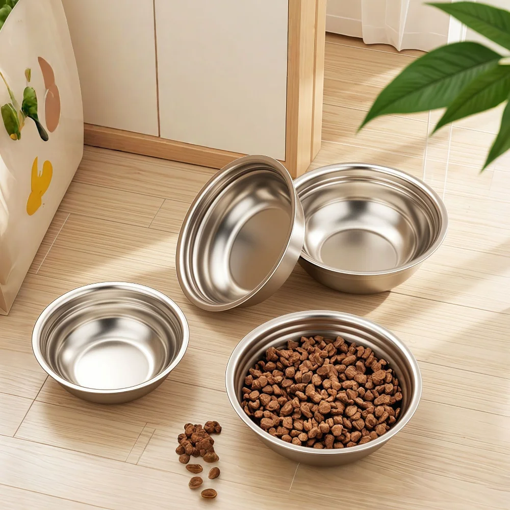 Tazón acero inoxidable antideslizante y resistente para gatos y perros - imagen 5