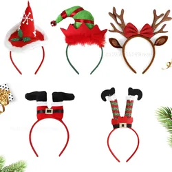 Diademas navideñas para mascotas, diadema divertida para piernas de Papá Noel, regalos de recuerdo de Navidad para niños, decoración de fiesta navideña