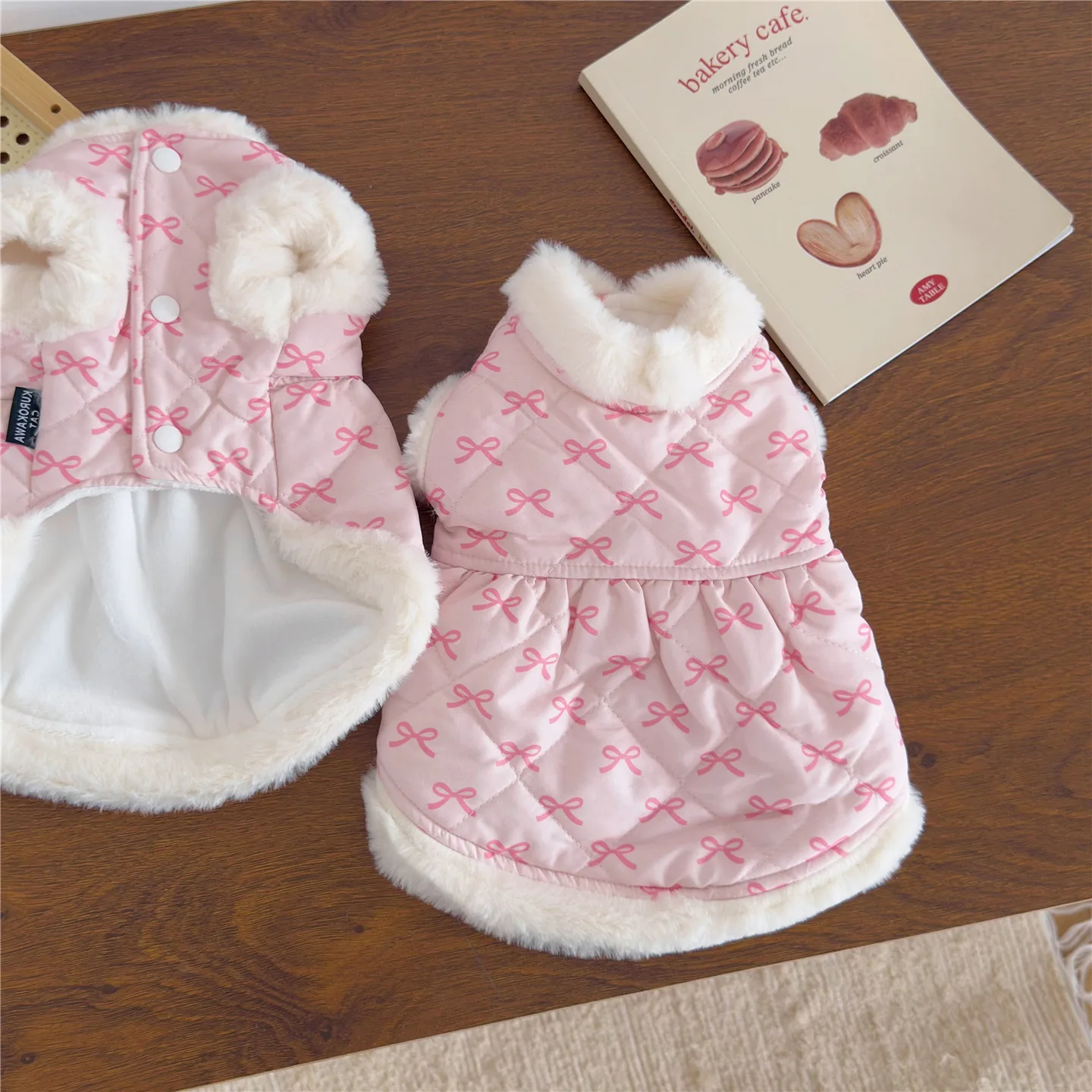 Ropa para perros Vestido de otoño e invierno Teddy Pomeranian Perro pequeño Gato Primavera y otoño Falda Productos para mascotas - imagen 2