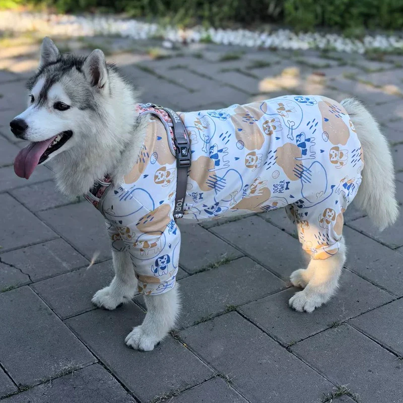 Mono suave de algodón resistente a insectos para bebé, para Schnauzer Corgi Husky Labrador Golden Retriever, medios pequeños, perros grandes, todas las estaciones - imagen 2