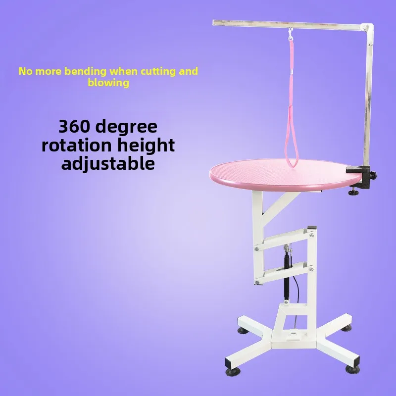 Mesa de aseo para mascotas, mesa elevadora hidráulica giratoria neumática, tienda para mascotas, mesas de aseo a presión de aire para perros medianos y pequeños y gatos - imagen 2