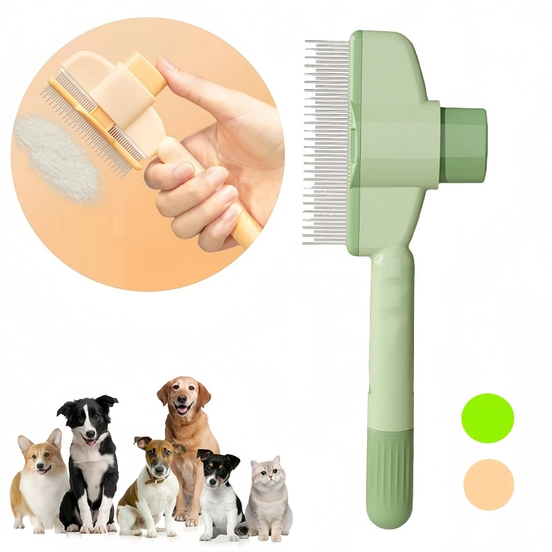Cepillo removedor de pelo para perros y gatos, accesorios para el cuidado del cabello para mascotas, peine para pelo largo, limpieza del pelo, cepillo de baño, suministros para perros