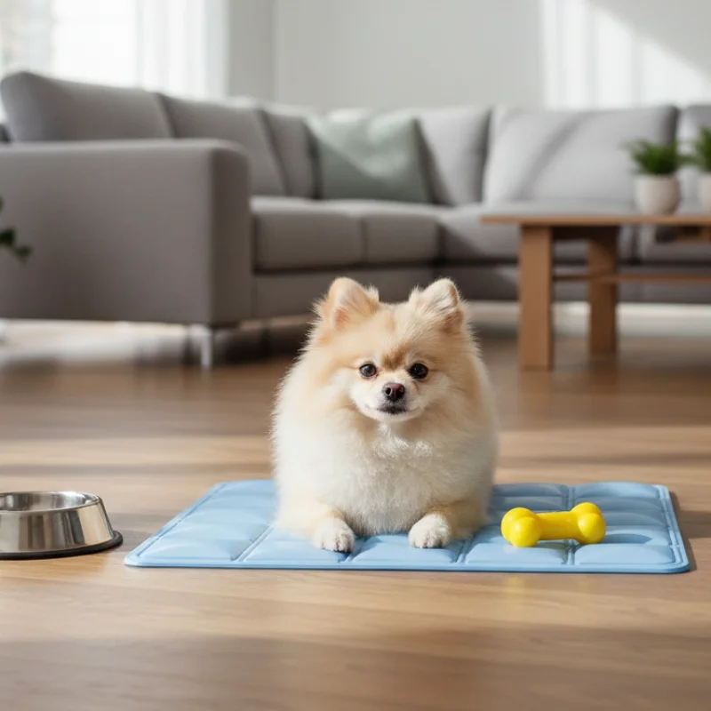 Alfombra refrigerante reversible e impermeable para gatos y perros - imagen 3