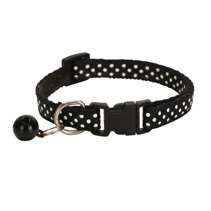 Collar ajustable de nailon para gatos y perros, Collar pequeño Universal de separación rápida con campana, suministros para mascotas, accesorios para gatitos - imagen 3