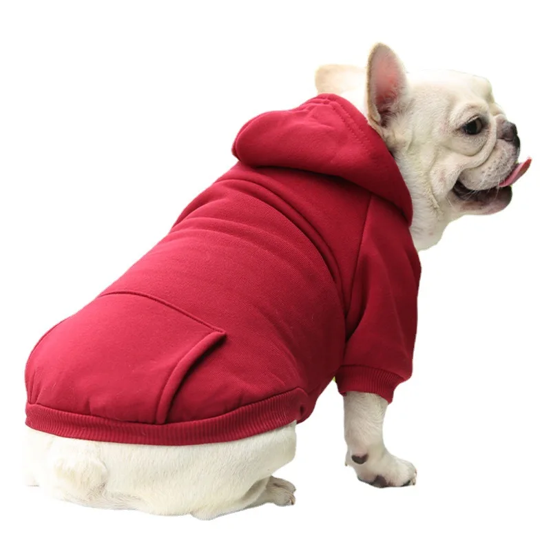 Sudadera con capucha para cachorros y mascotas, ropa para perros y gatos con dos patas y bolsillo, ropa suave y cálida para otoño e invierno - imagen 4