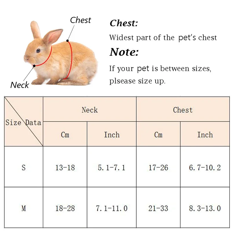 Arnés de conejillo de indias para animales pequeños, bonitos arneses y correa para conejos, accesorios para mascotas - imagen 2