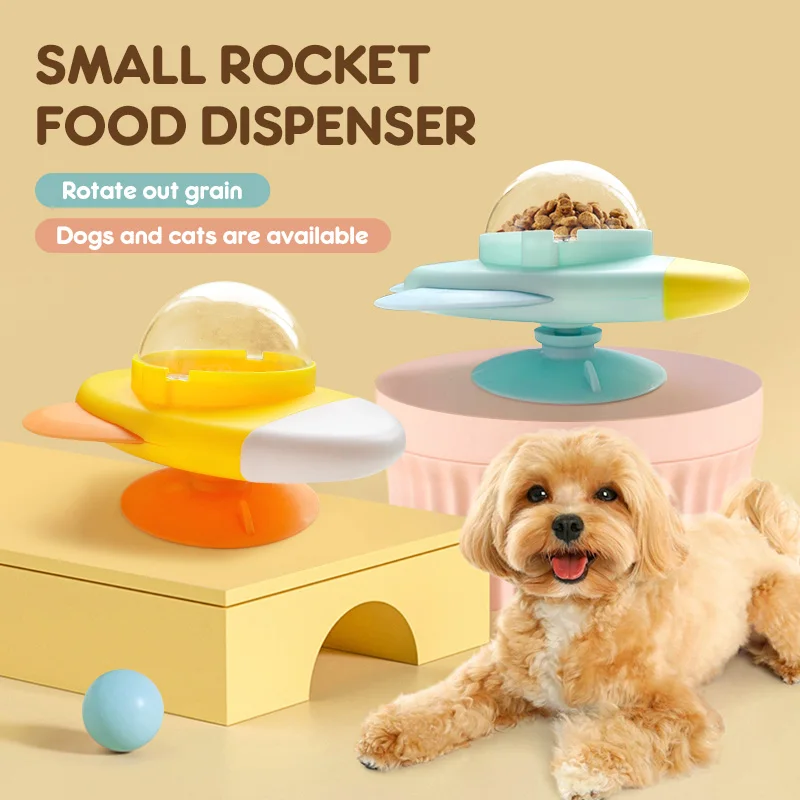 Juguete interactivo para perros y gatos, dispensador automático de comida para mascotas, diseño de pato de dibujos animados, comida lenta, alimentador de aperitivos para mascotas para entrenamiento de perros - imagen 2