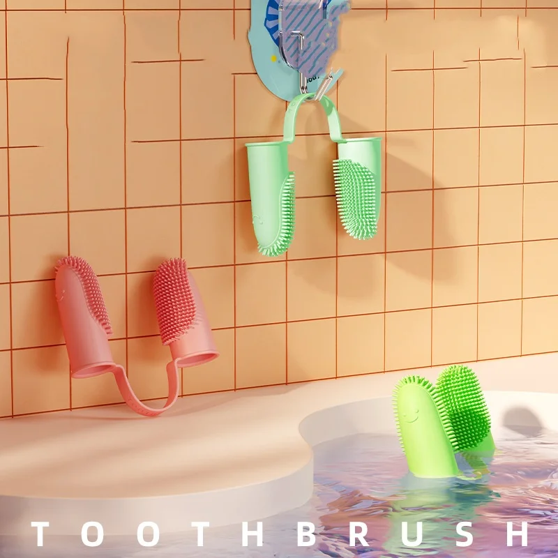 Cepillo de dientes súper suave para perros y mascotas, limpieza de dientes, cuidado del mal aliento, herramienta de cepillo de dientes de silicona no tóxica, suministros de limpieza para perros y gatos - imagen 5