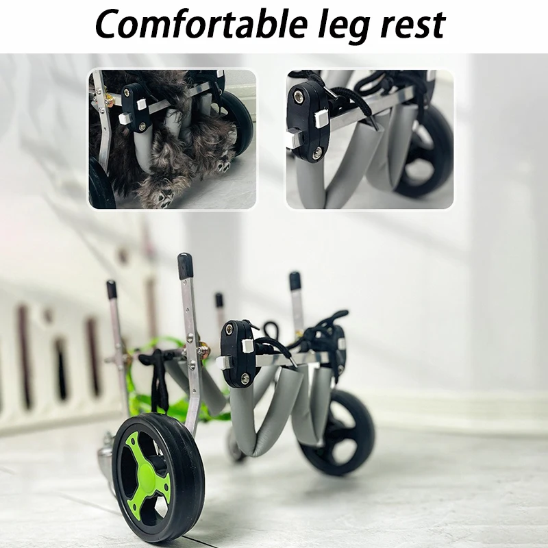 Silla de ruedas para perros con arnés patas traseras – Ajustable - imagen 4