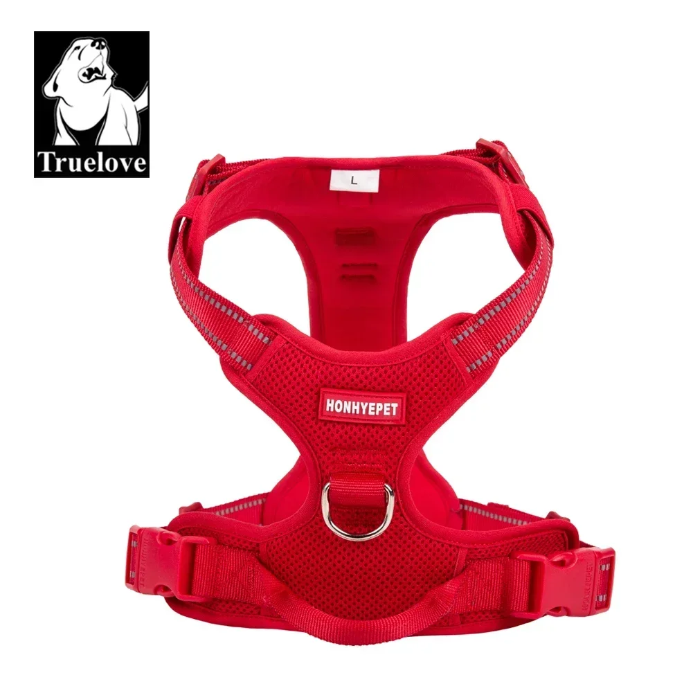 TRUELOVE Pet Harness Nylon Reflective Comfortable and Breathable Explosion-proof Small Medium Large Outdoor Camping HP5652