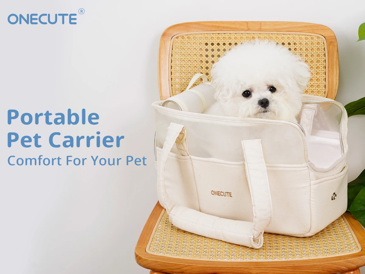 Bolsa de transporte transpirable para perros pequeños y gatos – Hombro - imagen 2