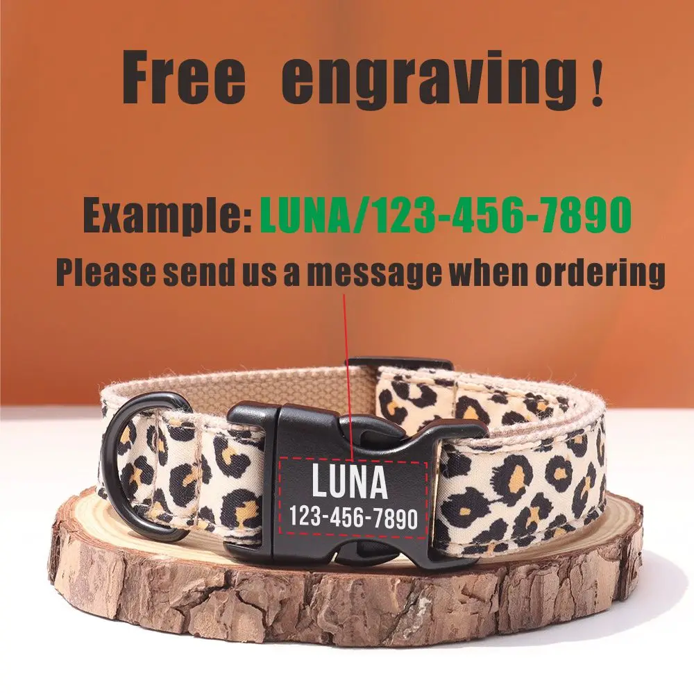 Collares personalizados para perros - rayas y hebilla grabada gratis - imagen 3