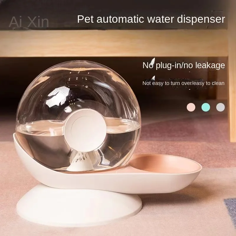 suministros para perros Dispensador de agua automático para mascotas, tazón dispensador de agua de gran capacidad, tazón de bebida para gato y perro, suministros para mascotas, sin electricidad - imagen 2