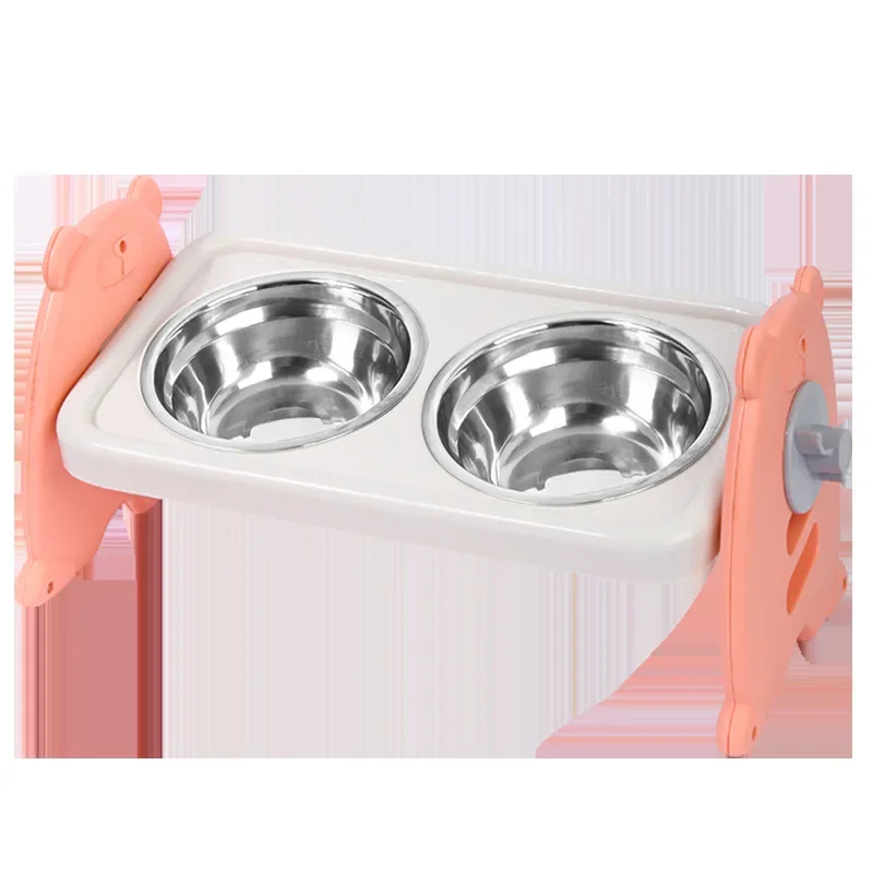 Cuenco doble antideslizante para gatos, cuenco para perros con soporte, alimentación para mascotas, cuenco de agua para gatos, cuencos para comida para mascotas, alimentador para perros, suministros de productos - imagen 5