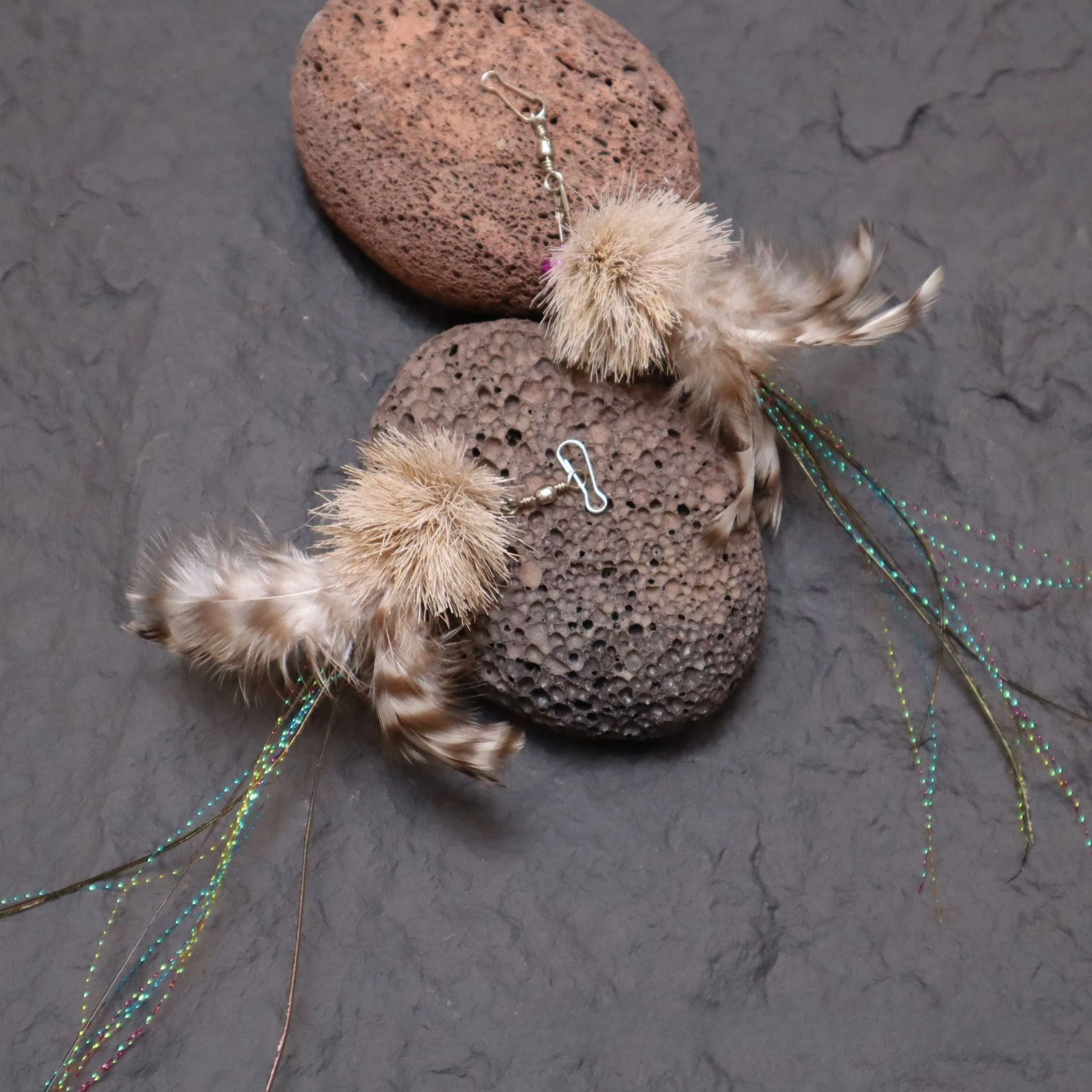 Accesorios de juguete para gatos con forma de medusa de plumas, suministros para mascotas, palo de Teaser para gatos para cambiar cabezales