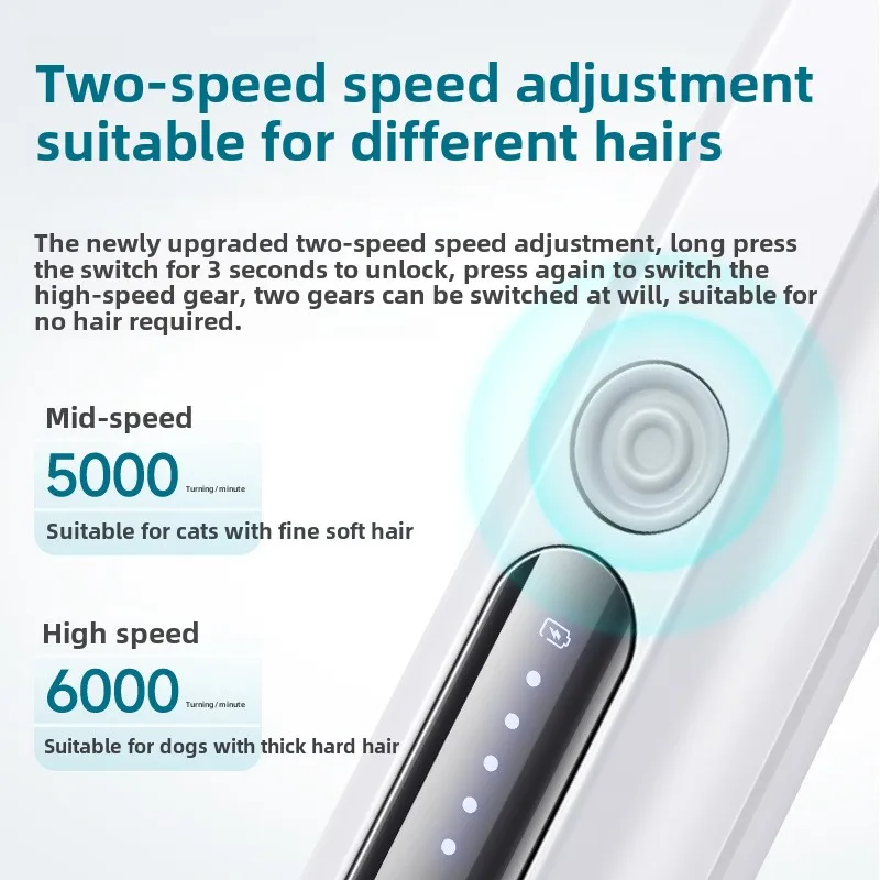 Afeitadora impermeable para mascotas, afeitadora de pies para perros, depilación de gatos, cortadora eléctrica, cortadora Local, cortadora de pelo de animales - imagen 2