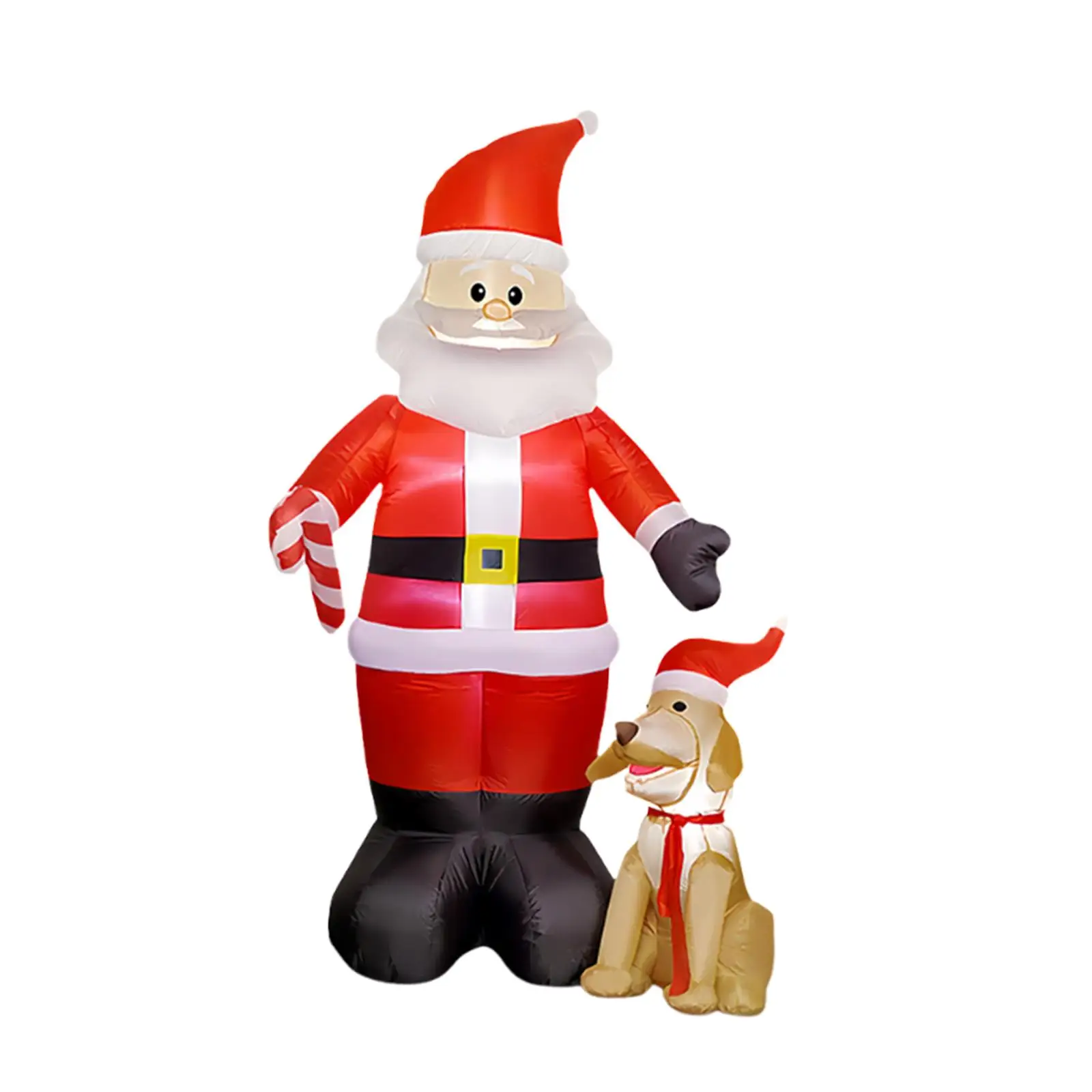 Christmas Inflatable, Blow up Santa and Dog, Novelty LED Lighted Outdoor Decoration, 7.9 ft for Garden Party Lawn Backyard Decor