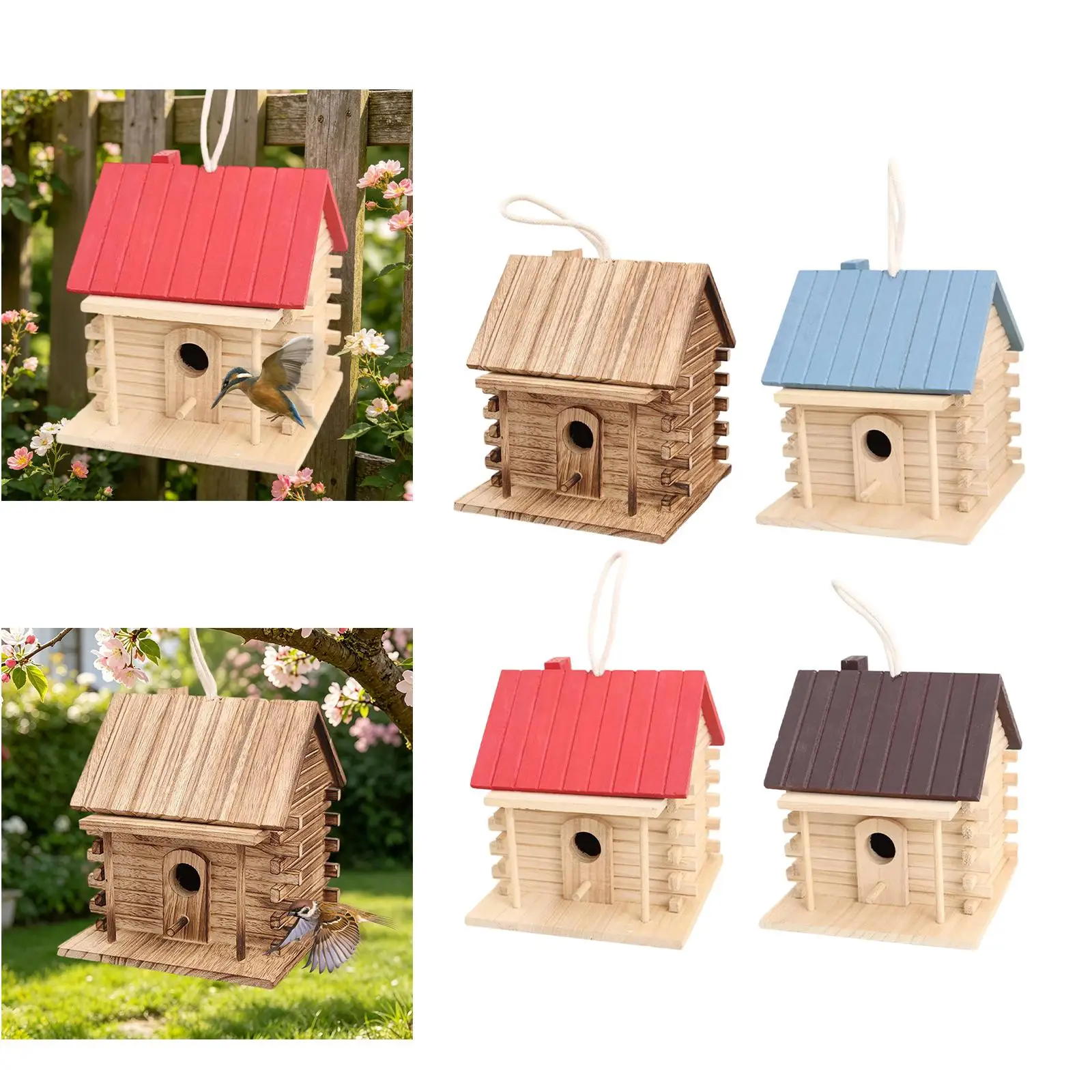 Casa de aves al aire libre - Casita colgante en jardín exterior - imagen 3