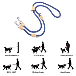 Correa doble extensible para perros grandes: manos libres para dos perros