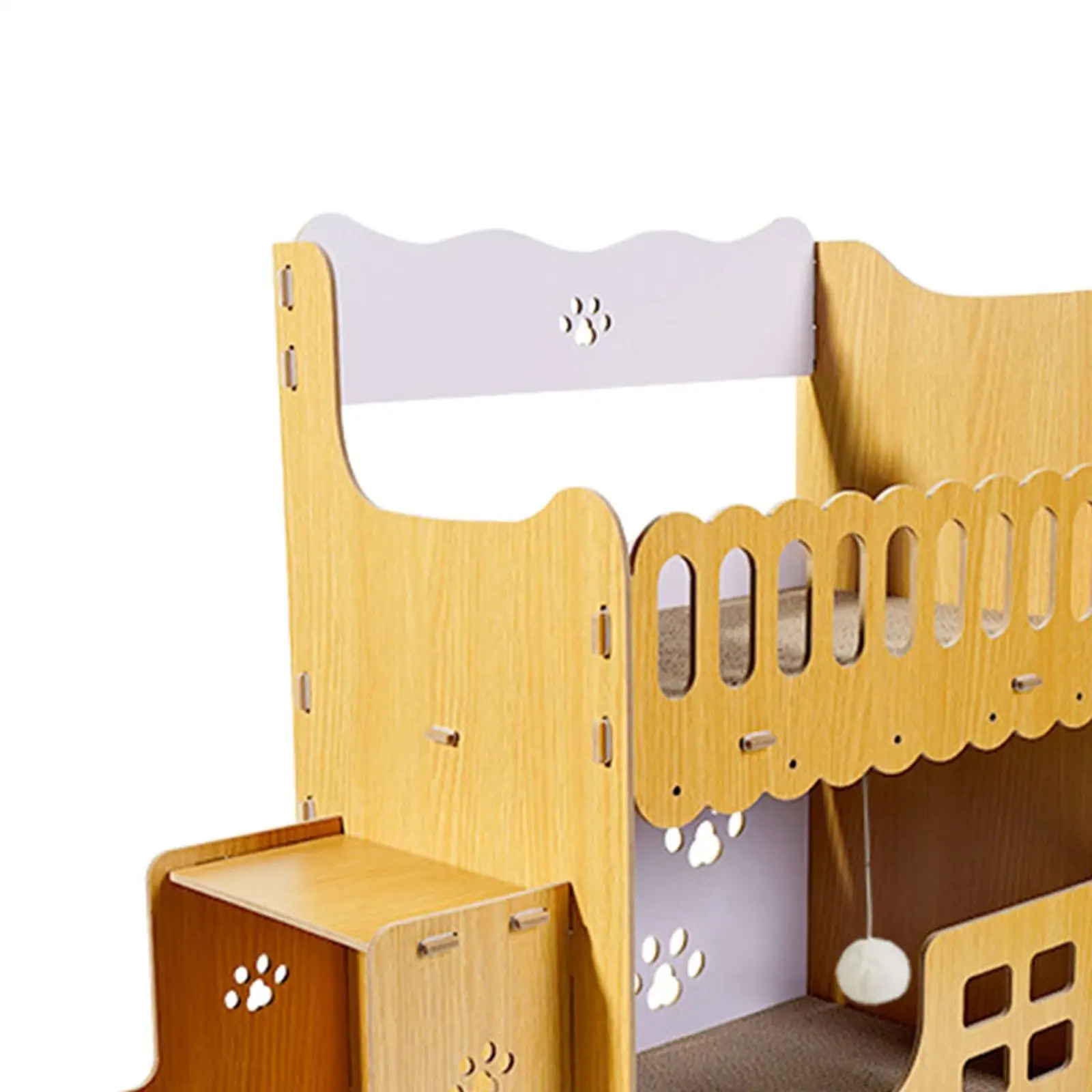 Cat Scratcher Hideout Double Layer Vertical Cat House for Small Animals