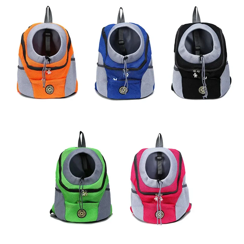Bolsa transportadora para perros y mascotas, mochila de viaje portátil con doble hombro, bolsa frontal para perros PPet para exteriores, mochila de malla, suministros para mascotas - imagen 4