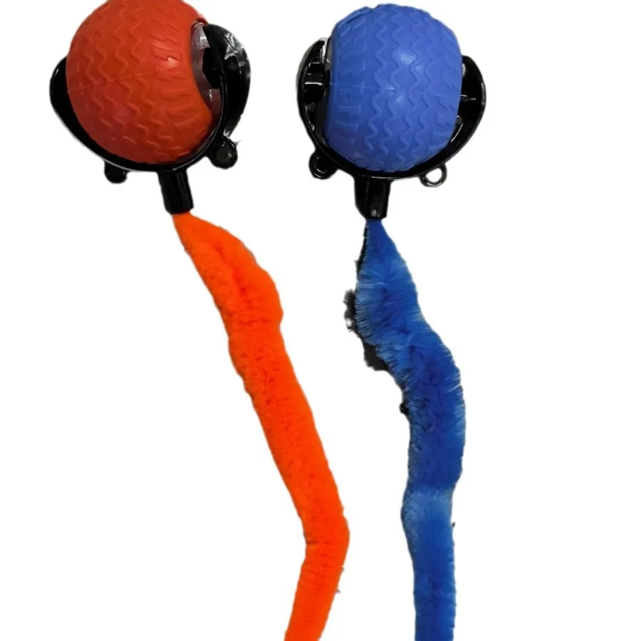 Bola de juguete para gatos automática resistente a mordeduras, artefacto para aliviar el aburrimiento con cuerda, suministros para mascotas, bolas rodantes - imagen 5