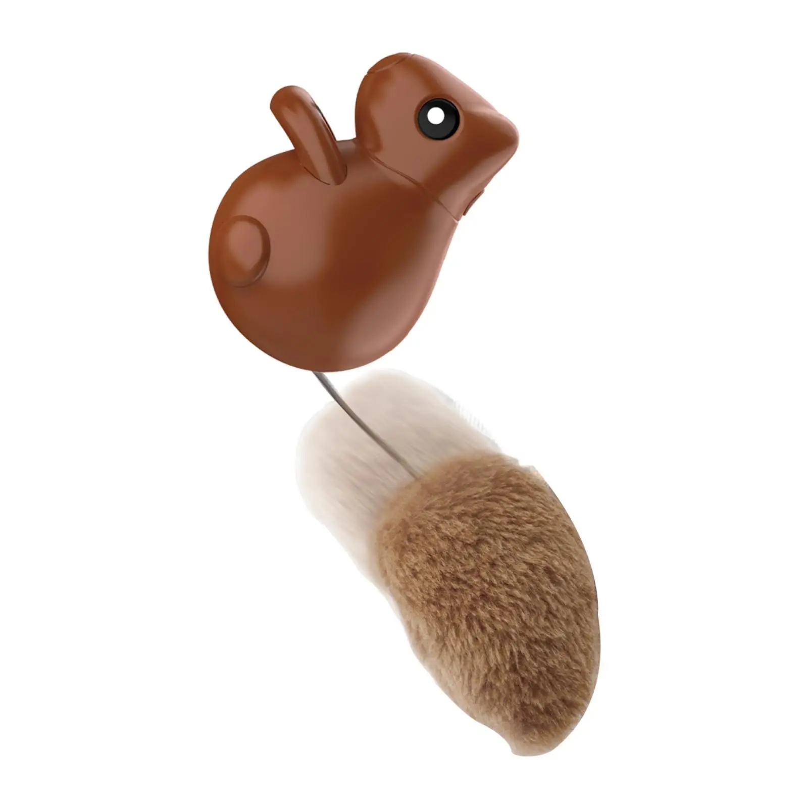 Interactive Cat Toy Squirrel Exercise Stimulation Tail Kitten Teaser Toy for Indoor Cat Adult Cats Birthday Bored Cats Chaser