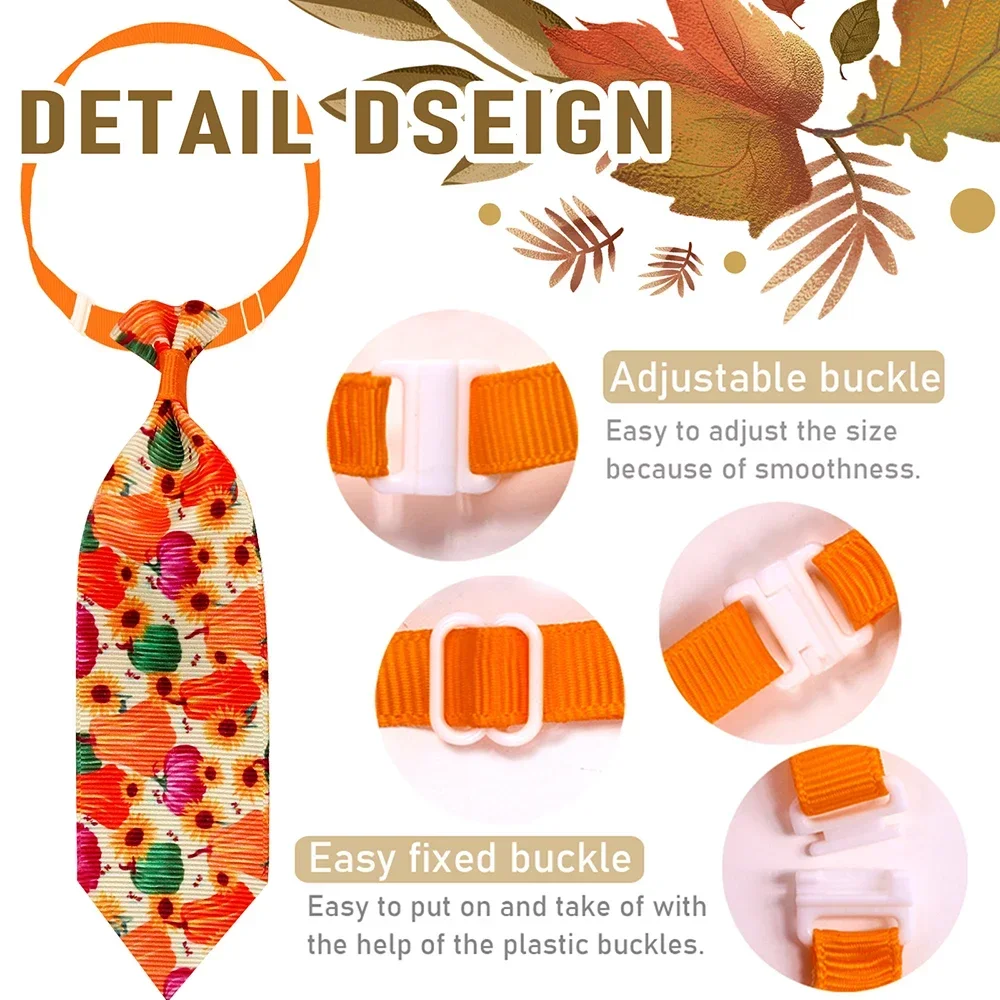 50/100pcs Fall Dog Neckties Grid Style Dog Ties/Bowties For Dogs Grooming Accessories Dog Fashion Products Autumn Pet Supplies - imagen 5