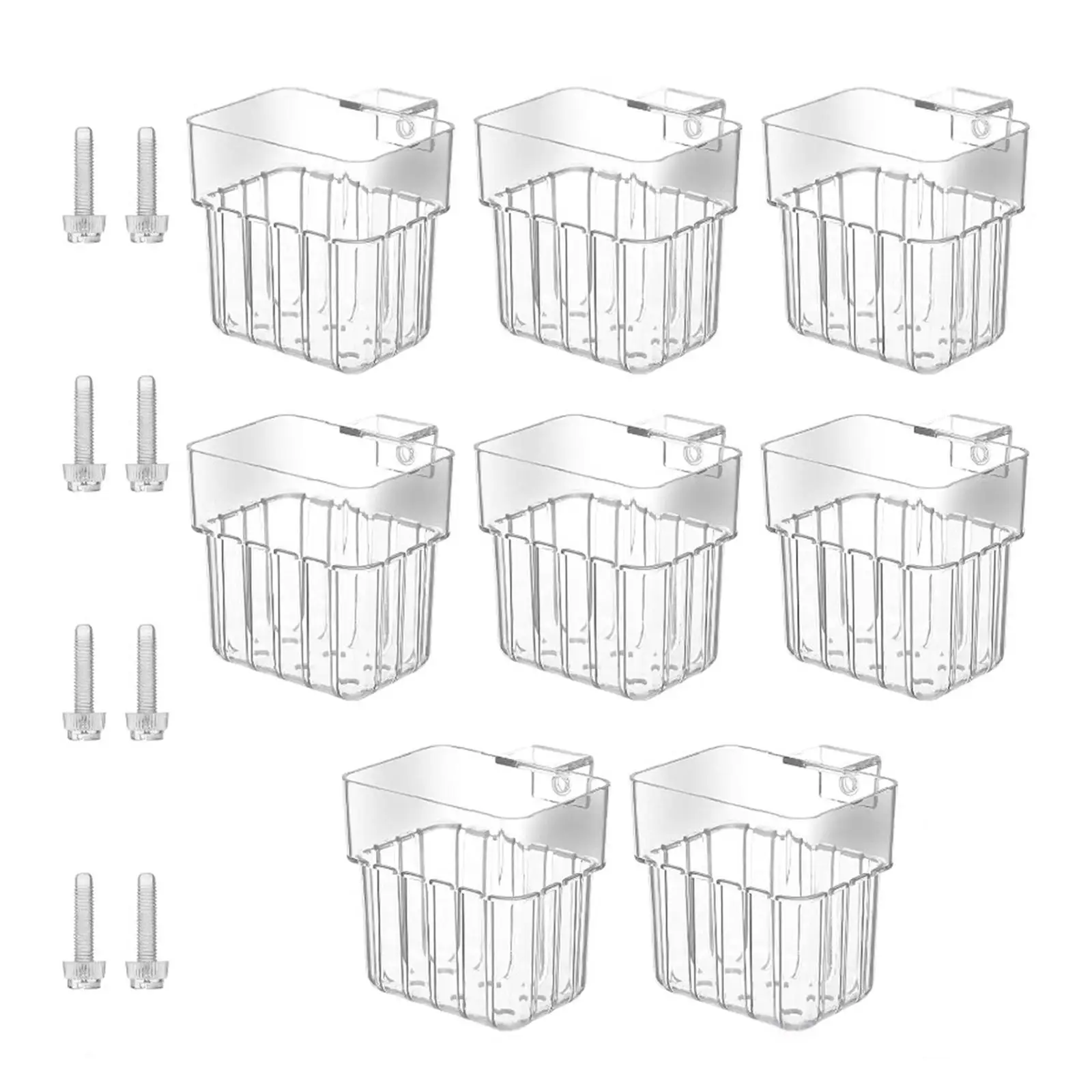 8Pcs Aquarium Plant Holder Decor Easy to Install Background Cultivation Hanging Accessories Glass Tank Planter Aquascaping