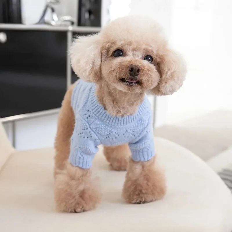 Cárdigan de punto para mascotas, suéter de lana Arctic, suave y bonito, ropa para perros, falda, abrigo para cachorros, Otoño e Invierno - imagen 3
