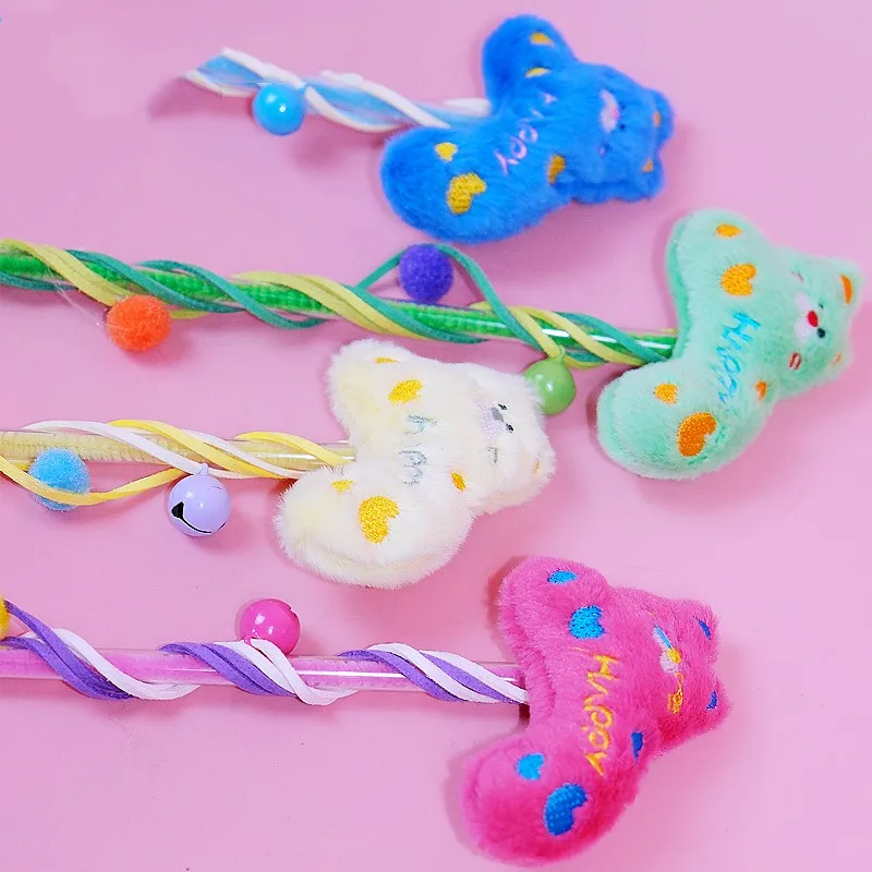 Varita de plumas con campana para gatos – Juguete interactivo - imagen 5