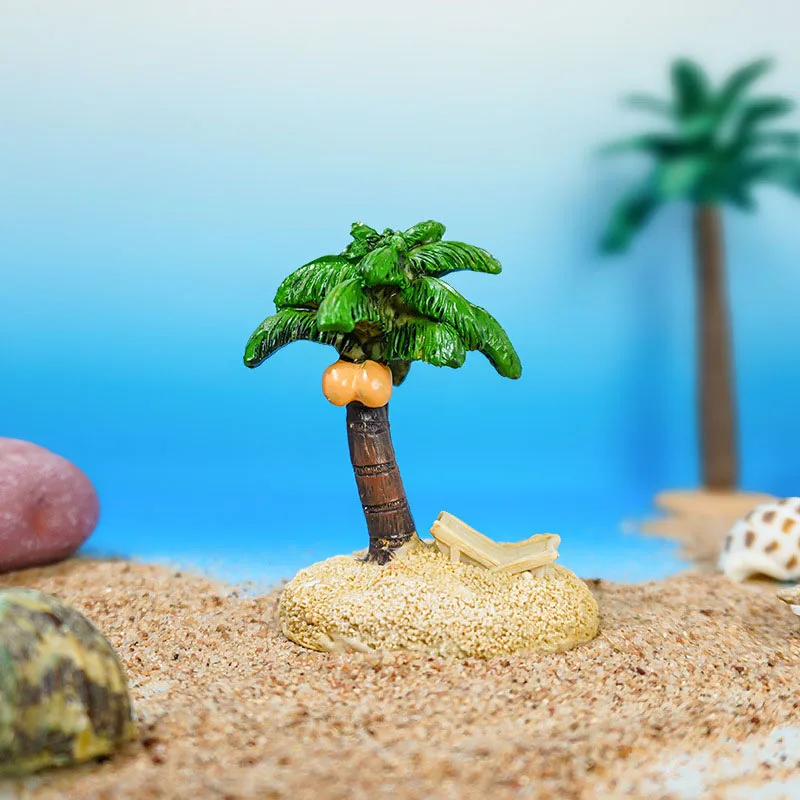 Palmera artificial para acuario – Decoración para pecera y peces - imagen 4