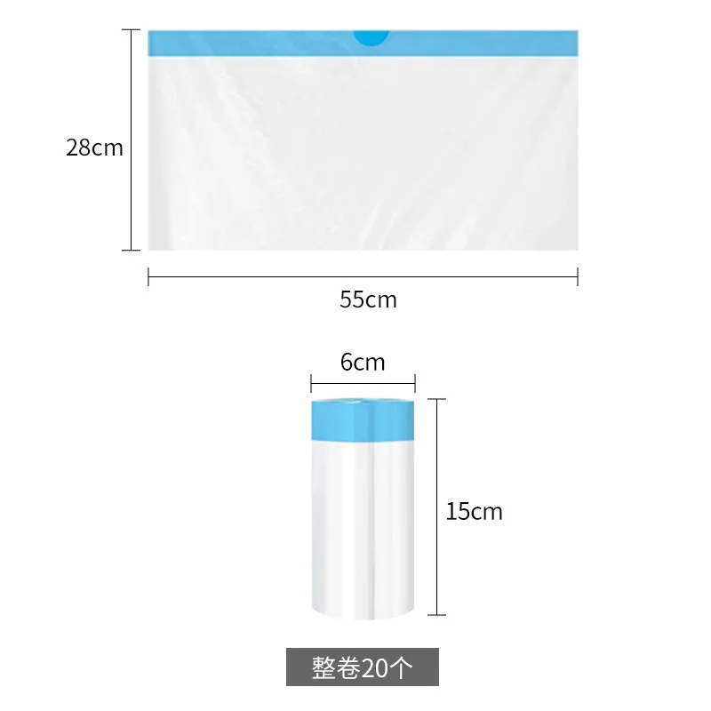 Els bolsas de basura reemplazadas para mascotas-1 rollos (20 piezas) bolsas de receptáculos de residuos de arena para gatos para Els pet S20 caja de arena automática para gatos