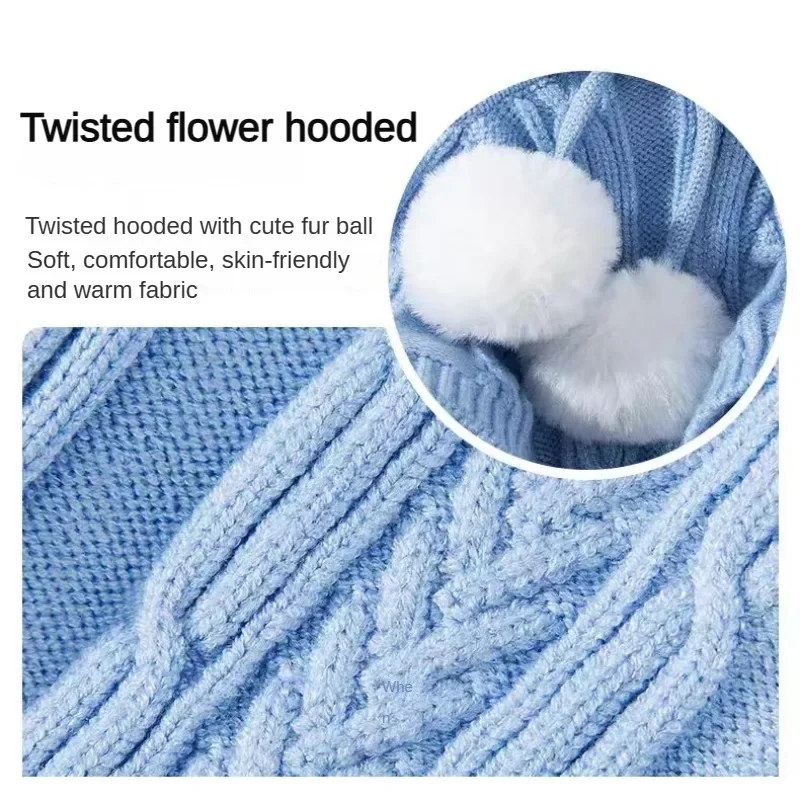 Ropa cálida para gatos, ropa de invierno para mascotas, trajes de moda, abrigos, suéter suave con capucha, suministros para mascotas de primavera - imagen 5