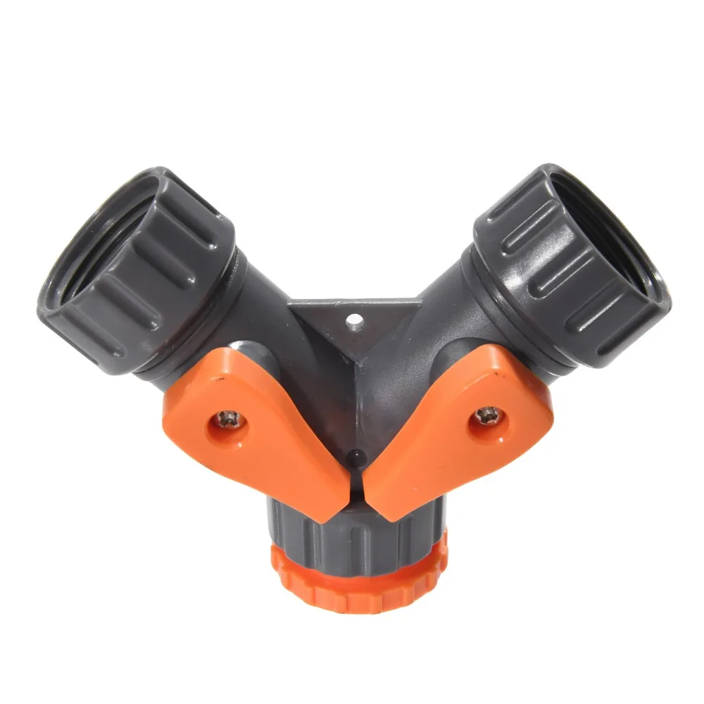 Válvula de conmutación de manguera de jardín de 1/2 "y 3/4", divisor recto a través del tipo Y, adaptador de tubo suave de conexión rápida, boquilla de rosca macho hembra - imagen 5