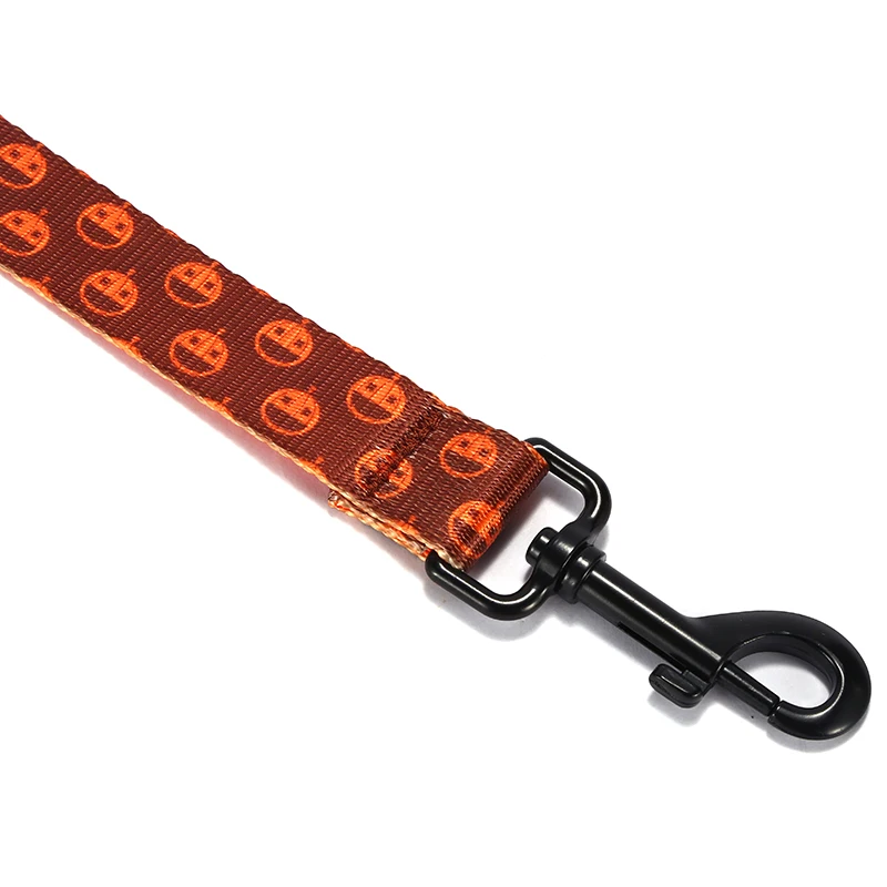 PLATTCO-collar para perro extraíble, conjunto de correa, calabaza púrpura, collar ajustable de poliéster para mascotas, lazo para perros pequeños y grandes, 5 tamaños PDC337 - imagen 4