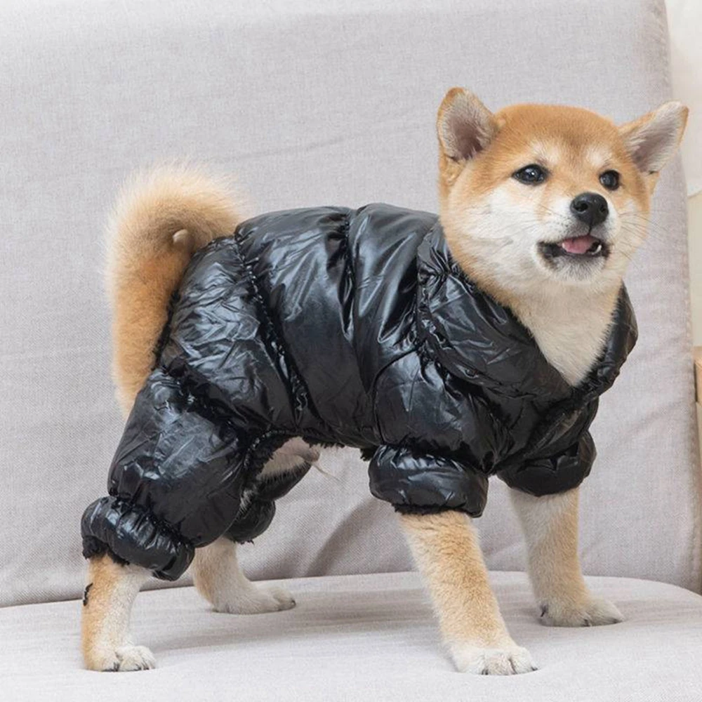 Ropa cálida de felpa para perro, Mono para mascota, traje de invierno para perro, chaqueta impermeable para perros pequeños y medianos, traje de Bulldog Francés - imagen 3