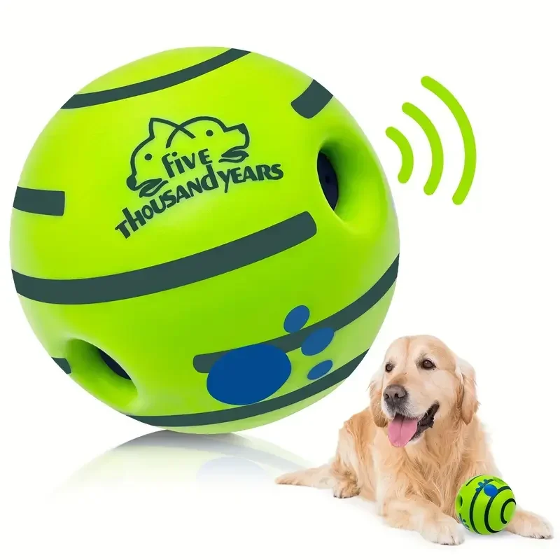 OUZEY-pelota chirriante para perro, juguete masticable resistente a las mordeduras, interactivo para entrenamiento de cachorros, comida desmontable, suministros para perros