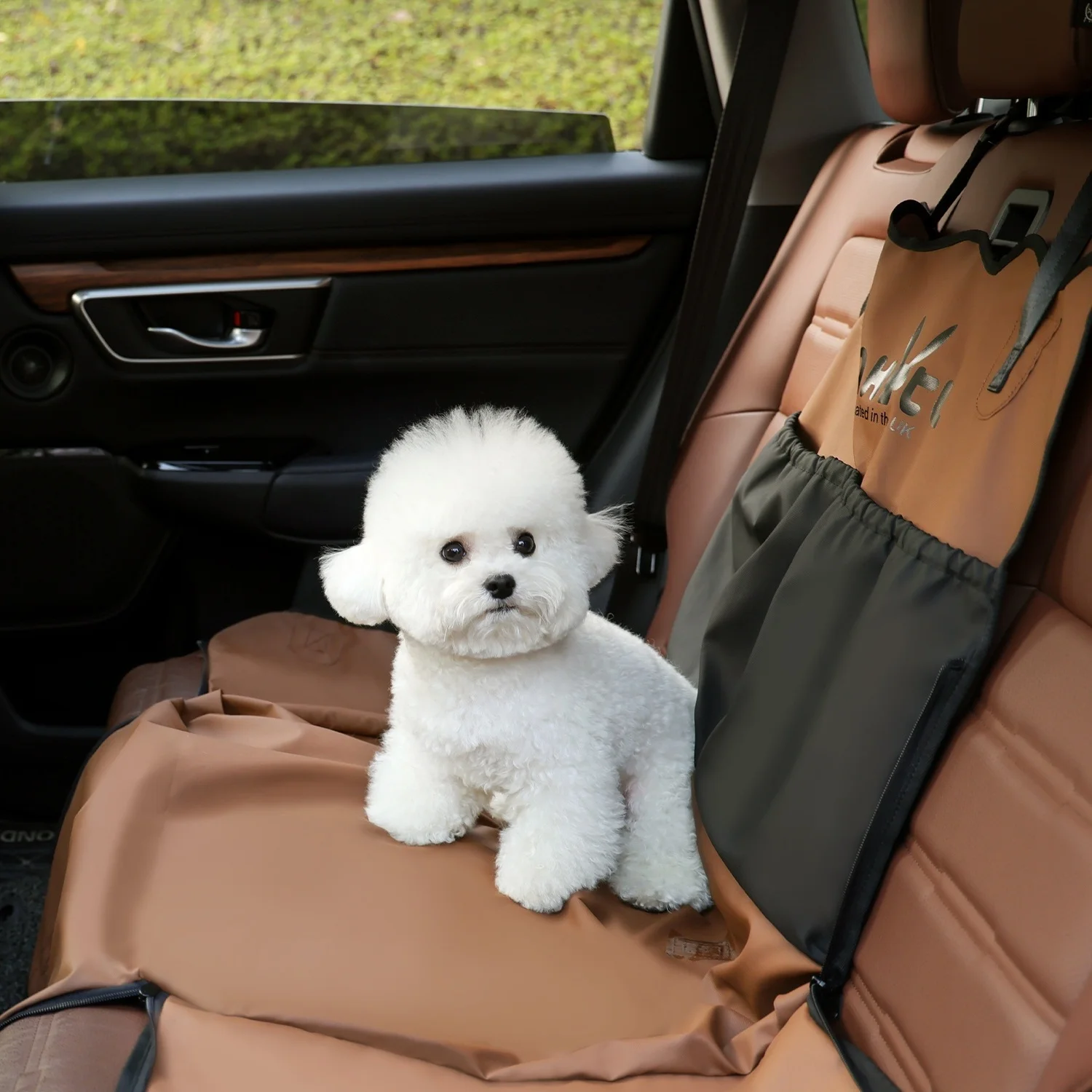 Cojín para asiento de coche para mascotas, portador de coche para mascotas, impermeable, resistente a las manchas, esencial para paseos en coche para perros, asiento de coche para perros y gatos - imagen 4