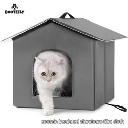 Casita plegable 4 estaciones para gatos y perros con bolsa de hielo