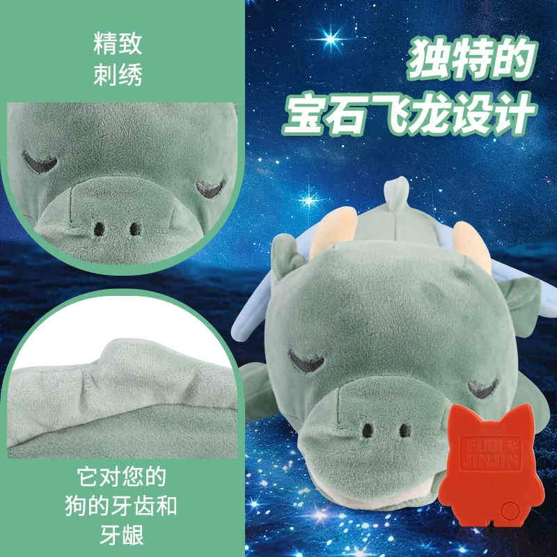 Juguete de peluche calmante para mascotas, juguete de peluche con ventilación resistente a mordeduras, cachorros, compañero cálido, juguetes para perros, productos para mascotas - imagen 4