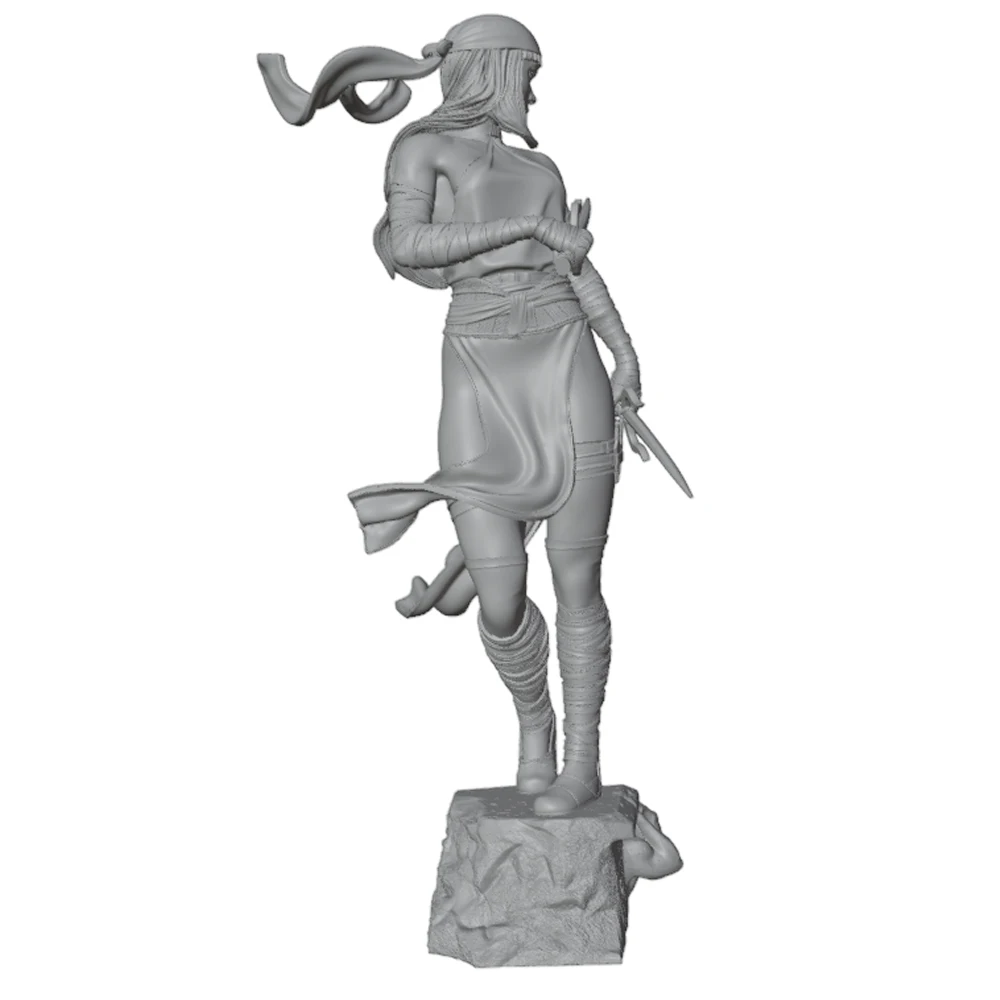 Miniatura guerrera sin pintar en resina para wargames - imagen 4