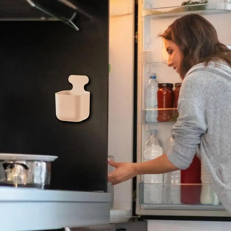 Organizador magnético lateral para nevera, soporte para utensilios sin perforaciones, con hoja magnética, soporte remoto, montaje en pared para lavadora - imagen 2