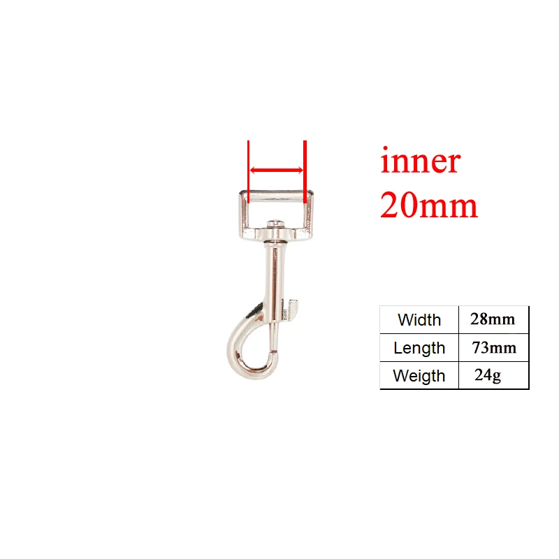 1 unidad DIY fabricante de correa para perro ambiental 15,20,25,30mm cierres de langosta giratorios duraderos hardware Clip para perro hebilla de gancho - imagen 4