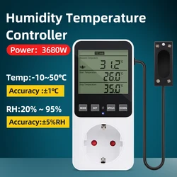 Controlador de temperatura y humedad LCD digital para gatos perros