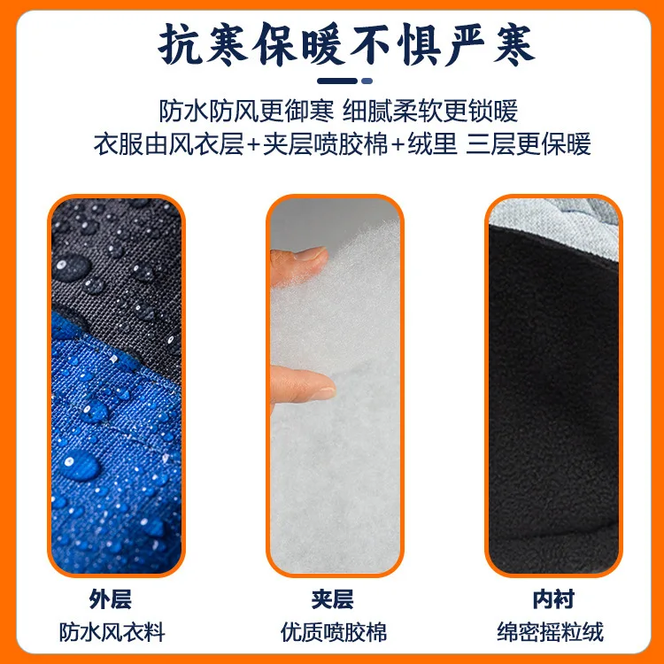 Ropa reflectante para perros pequeños – Abrigo invernal acolchado - imagen 3