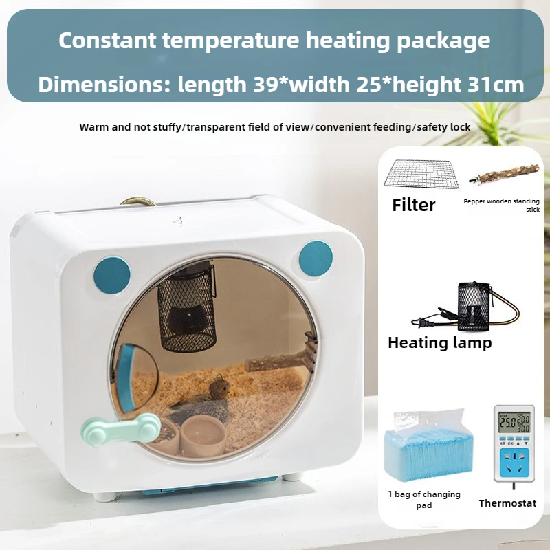 Caja de cría con aislamiento inteligente para loros y mascotas, producto especial para aves de bebé, alimentación de temperatura constante, producto para cebollino de fondo plano - imagen 4