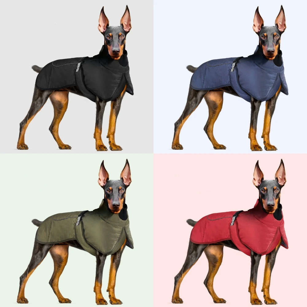 Chaqueta cálida de invierno para perros, ropa para mascotas para perros medianos y grandes, impermeable, reflectante a prueba de viento, trajes de invierno para perros, novedad de 2024 - imagen 2
