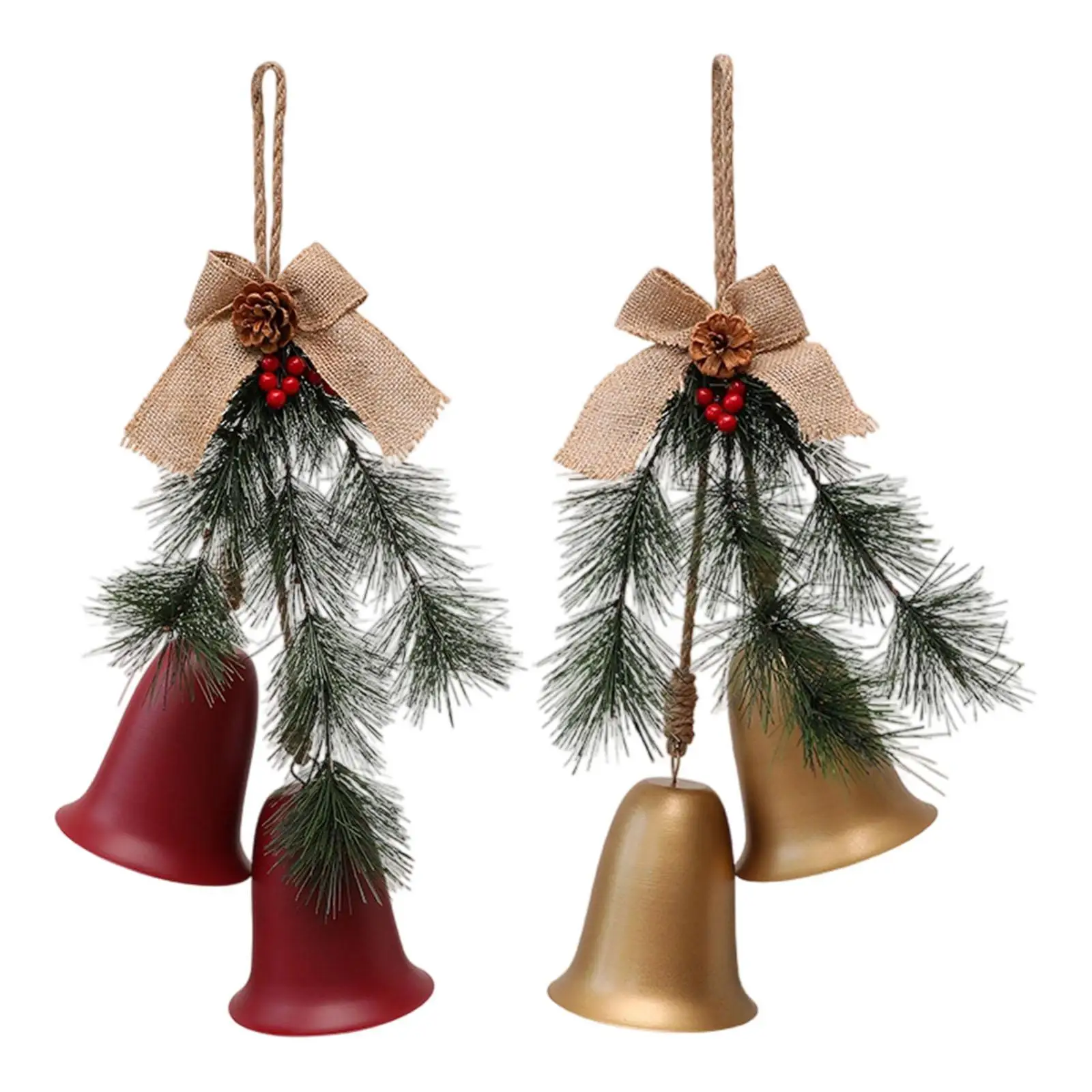 Adorno de campana de Navidad colgante colgante árbol de Navidad decoración colgante para celebración, centros comerciales, festivales, porche, Año Nuevo - imagen 2