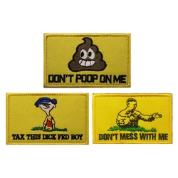 Parche bordado para gatos y perros Don't Poop On Me para dueños